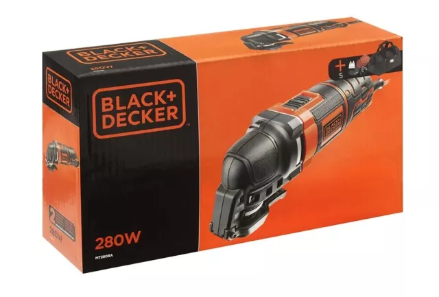 Black + Decker MT280A 280W Outil Multifonction Oscillant - Neuf