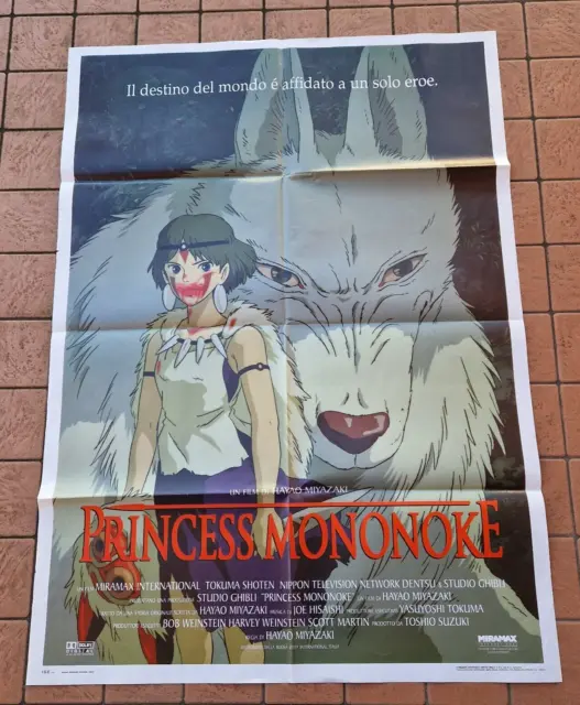 manifesto PRINCIPESSA MONONOKE hayao miyazaki animazione cartone animato W04