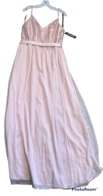 Vera Wang White Charmeuse And Chiffon Bridesmaid Dress, Size 12 -Vw360345