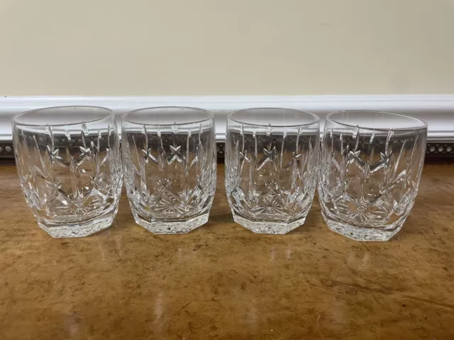 Vintage Set Of 4 Waterford Westhampton 12 Ounce Cut Crystal Glasses