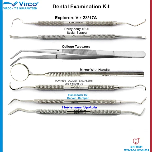 Dentiste Examen Nettoyage Remplissage Outils Dentaire Hygiène Kit Complet