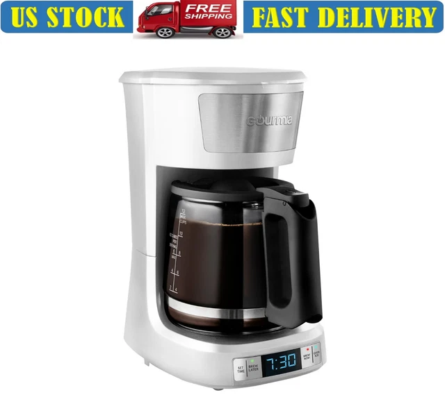 GOURMIA 12 CUP Programmable Hot & Iced Coffee Maker with Brew Later
