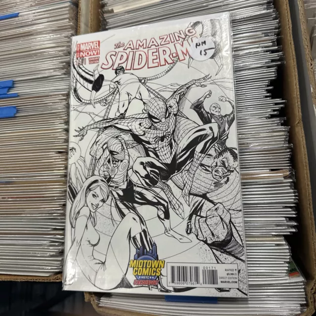 Amazing Spider-Man #1.1 J Scott Campbell  Sketch Midtown Exclusive  Variant Gwen