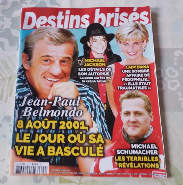 Magazine Destins Brises - Jean Paul Belmondo - Octobre A Decembre 2021