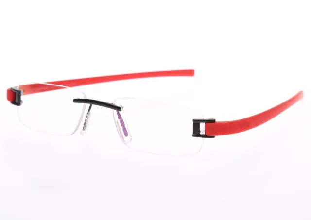 Rsinc sin Montura Marco Tag Eye-Glasses Anteojos Rojo Negro - 51-18-140