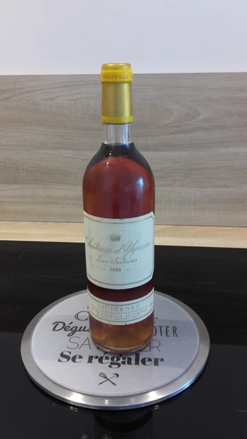 1bt CHATEAU YQUEM 1988 CRU SUPERIEUR DE SAUTERNES 75CL BON ETAT ETIQUETTE GRISEE