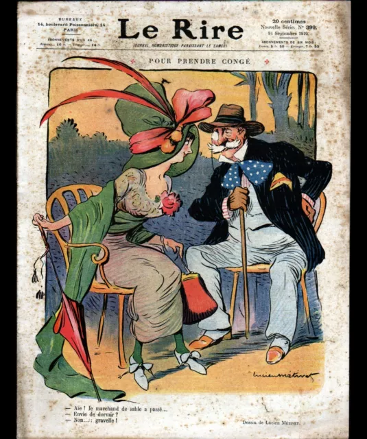 JOURNAL "LE RIRE" N°399 du 24.09.1910 / TSAR illustré METIVET, CAPY, BURRET ...