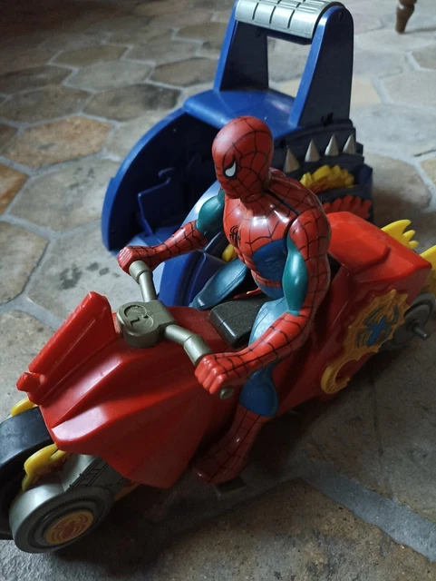 SPIDERMAN ET SA moto ainsi que son lanceur marque toy biz 1996 vintage EUR 15,00 - PicClick FR