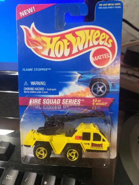 Hot Wheels Flame Stopper #426 Fire Squad Series #3 of 4 Yellow Die-Cast 1996