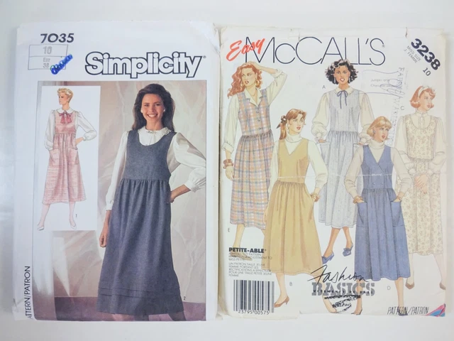 Sewing Patterns -  McCalls  3238  and Simplicity 7035   (Both size 10)