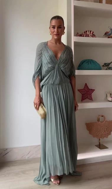 zhivago dress green Love Found Emerald Textured Tiered Midi Dress – Shop the Mint main image 1