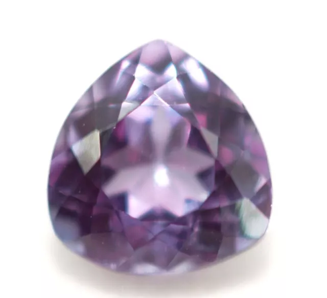 7.3 Ct Certified Natural Bi-Color Flawless Sapphire Trillion Cut Loose Gemstone.