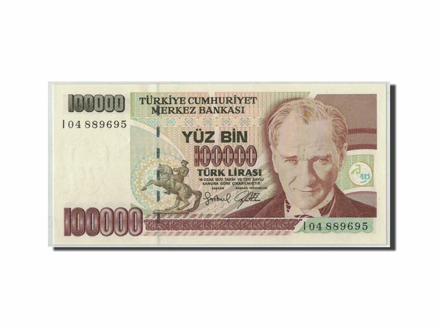 [#313191] Banknote, Turkey, 100,000 Lira, L.1970, 1970-01-14, KM:206, UNC(65-70)