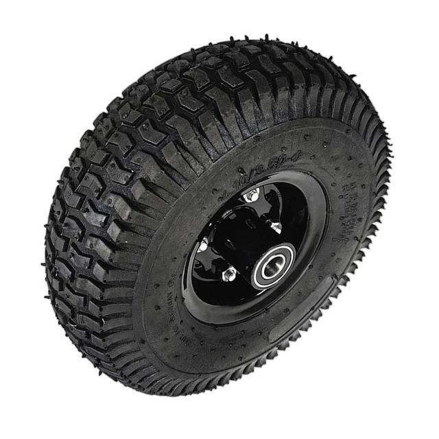 Lot De 2 Roues Tondeuse 4.10/3.50-4 Gonflables Ultra-Résistantes – 260x85mm, Charge Max 136 Kg – Parfaites Pour Brouette, Chariot Jardin & Diable