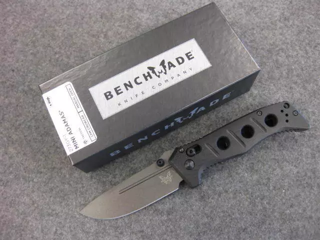 Benchmade Mini Adamas AXIS Lock Knife Black G-10 (3.3" Gray) 273GY-1
