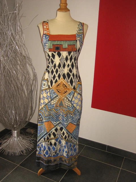 Robe Bustier Save The Queen Taille L (38FR) - Multicolore, Motif Géométrique, Occasion Très Bon état