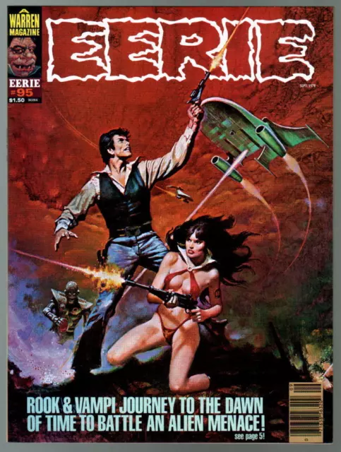 EERIE Magazine #95 The Rook & Vampirella Team Up 1st MacTavish Warren 1978