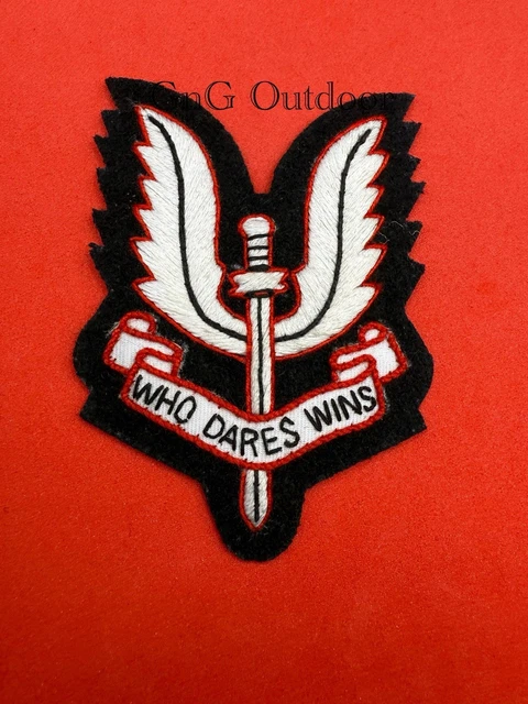 British Army SPECIAL AIR SERVICE Beret Badge - WW2 Repro SAS Cloth