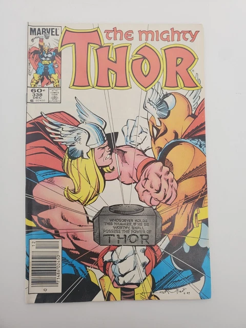 vtg COMIC BOOK 1983 MIGHTY THOR #338 2nd Appearance BETA RAY BILL UN-GRADED B
