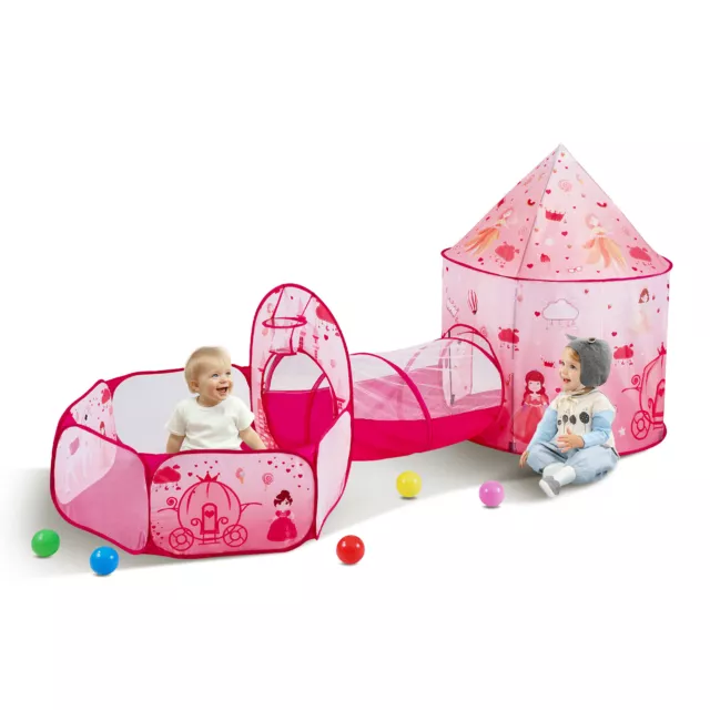 VEVOR Tente tunnel de jeu pour enfants château gonflable princesse filles valise