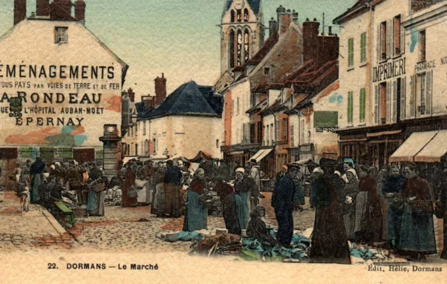 CPA 51 - DORMANS (Marne) - 22. Le Marché