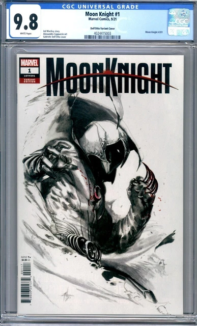 Moon Knight #1  Gabriele Dell'Otto Variant  Marvel Comics  1st Print  CGC 9.8