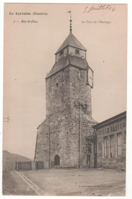 Cpa 55 - Bar-Le-Duc : La Tour De L'horloge (Meuse) - Non Écrite - Bon État