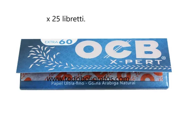 Cartine Ocb Xpert  Blu Regular Trasparenti Corte 25 Libretti