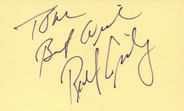 Robert Ginty Actor Producer 1979 Essex TV Movie Autographed Signed Index Card