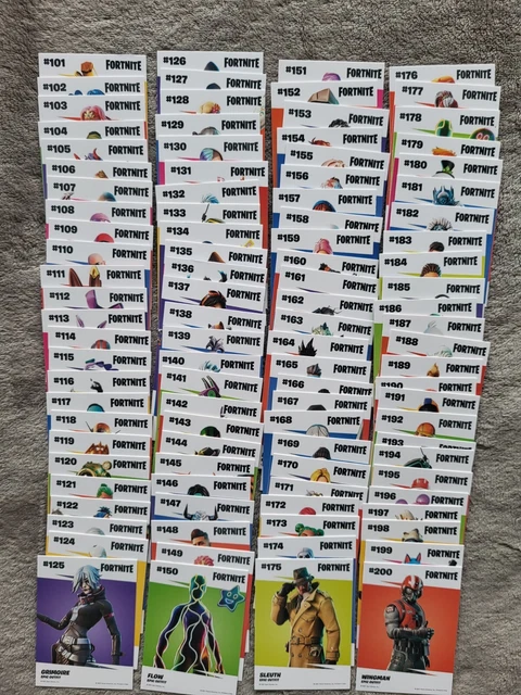 Panini Fortnite Serie 3 Sammelkarten komplett episches Paket x 100 - Neu