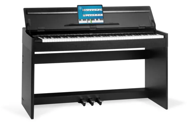 MERCE DI SECONDA SCELTA 88 tasti pianoforte digitale pianoforte ponderato tastiera 3 pedali nero opaco
