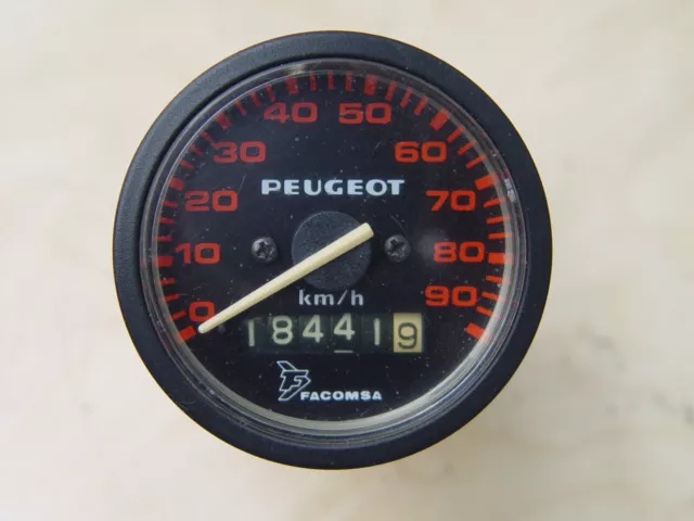 PEUGEOT 103 70cc CONTACHILOMETRI CICLOMOTORE ORIGINALE 120 KMH SPEEDOMETER