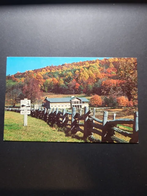 Bedford VA Postcard Virginia Peaks Of Otter Company's Restaurant And Lodge