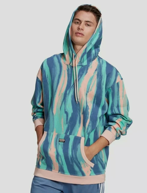 Rare Adidas Originals FBLS AOP Men's Pastel GN3336 Colors Hoodie NWT Size M