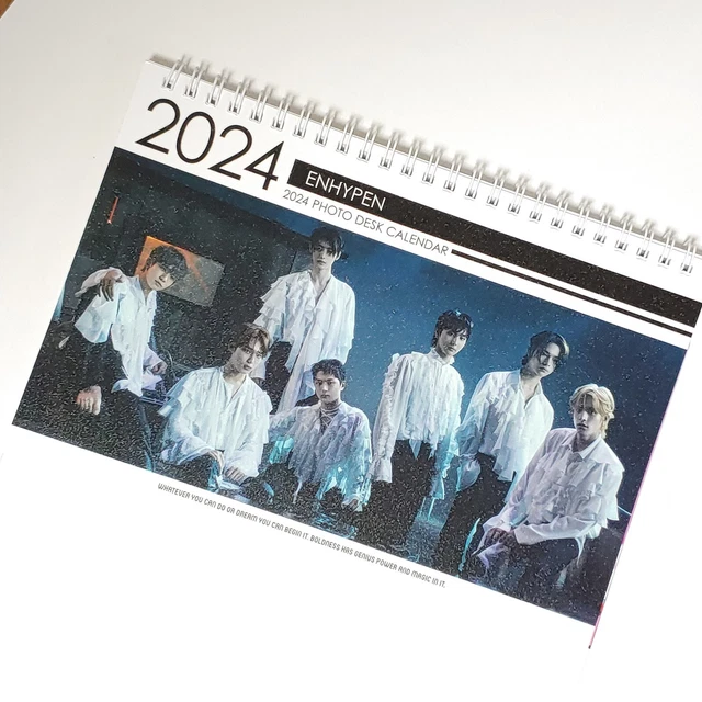 ENHYPEN PHOTO DESK Calendar 2024 2025 Calender Sticker KPOP Jay Jake