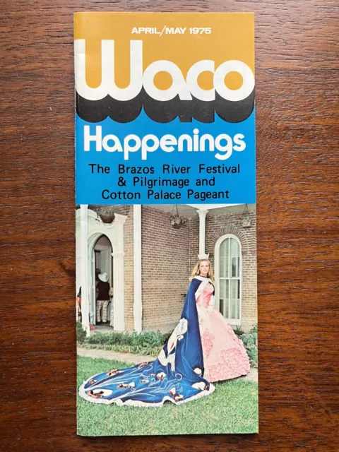 Vintage April/May 1975 Waco Texas Happenings Booklet Photos Ads Downtown Waco