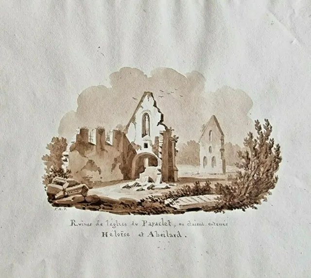 François alexandre PERNOT Eglise du paraclet Aube quincey saint aubin peinture 2