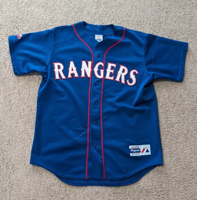 Alex Rodriguez Texas Rangers Majestic Jersey Men's Size XLarge Vintage 2001