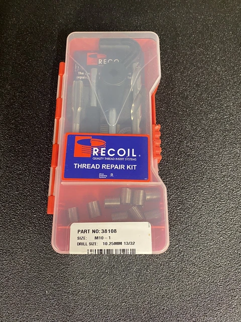 Utensile Meccanico Per Auto Rubinetto M10x1.0 Kit Riparazione Filettatura Candele - Rubinetto M12x1.0 10 Tubi M10x1.0 Ripara Filettatura Candela Strumento Filettatura Candela