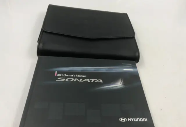 2011 Hyundai Sonata Owners Manual Handbook Set with Case OEM J03B35005