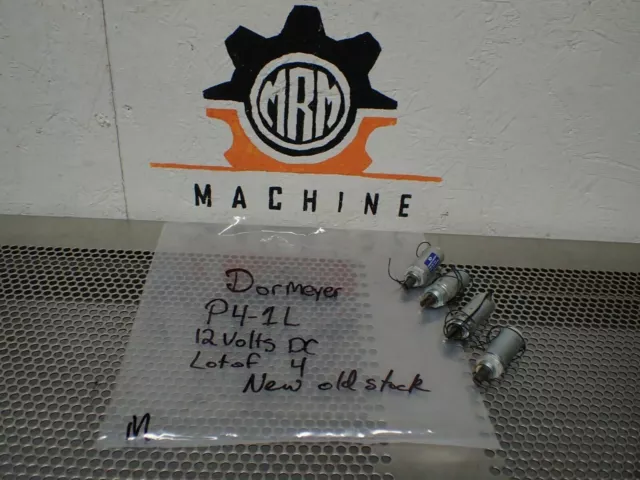 Dormeyer P4-1L Solenoid Coil 12VDC New No Box (Lot of 4) See All Pictures
