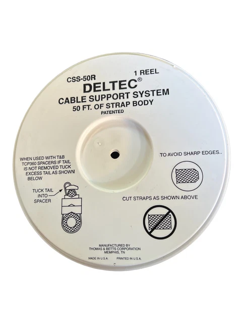 Thomas & Betts CSS-50R 50' Cable Strap Reel Deltec 50 Ft. Strap body F2