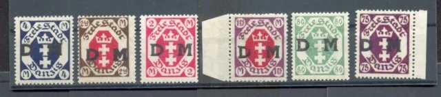 Danzig DIENST 15-20 SATZ ODER EINZELWERTE ** MNH POSTFRISCH (M0244_70142