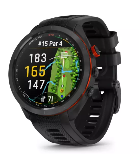 Garmin Approach S70 47mm Golf GPS Watch - Black (010-02746-12)