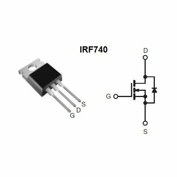 IRF740 IRF740PBF HEXFET Power MOSFET - 400v up to 10A! - BRAND NEW UK STOCK 2