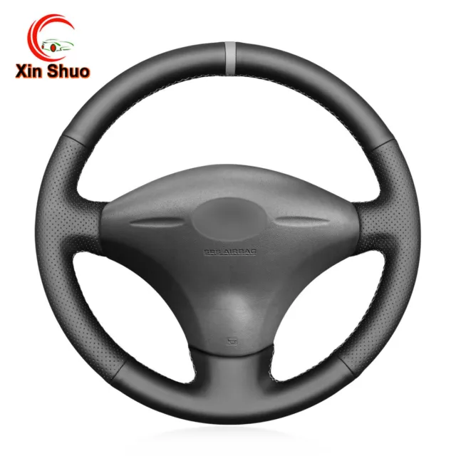 Black Artificial Leather Steering Wheel Cover For Toyota Yaris Verso Vitz Probox