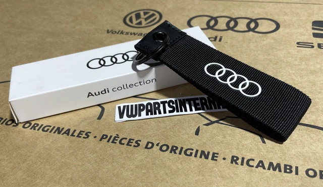 Audi RS3 RS4 RS5 RS6 TT R8 Keyring Black Key Fob Genuine OEM Accessory Gift