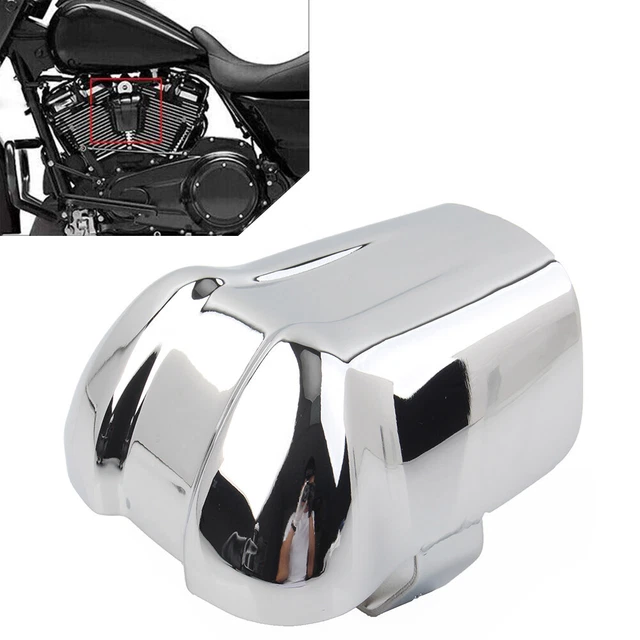 Copertura corno cromata lato sinistro stile cascata per Harley Davidson 1995-2020