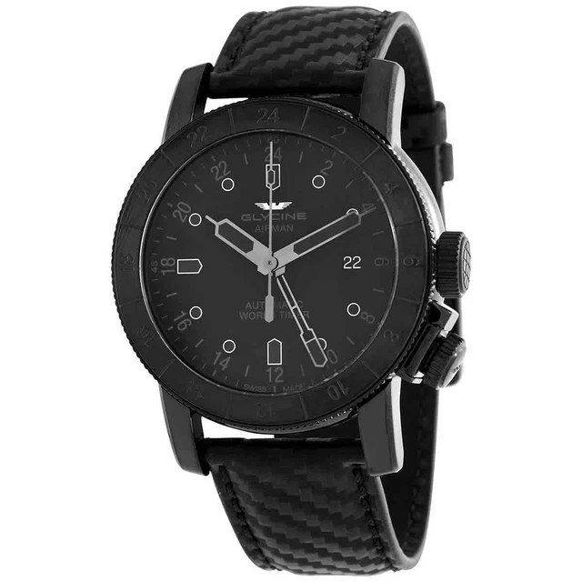 GLYCINE AIRMAN AUTOMATIC Black Dial Men s Watch GL0155 EUR 364 91