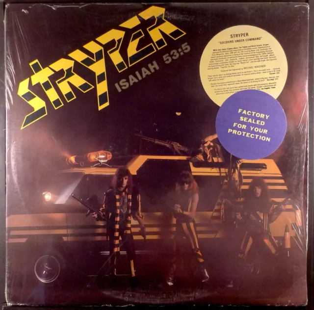 SEALED Stryper – Soldiers Under Command LP XIAN METAL *ENIGMA* ORIG. 1985